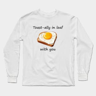 Egg Fried Yummy Kawaii Bread Sandwich Toast Vintage Since Retro Long Sleeve T-Shirt